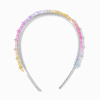 Claire's Club Butterfly Rainbow Cutout Headband