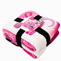 Disney Minnie Mouse Oversized Silk Touch Sherpa Throw Blanket