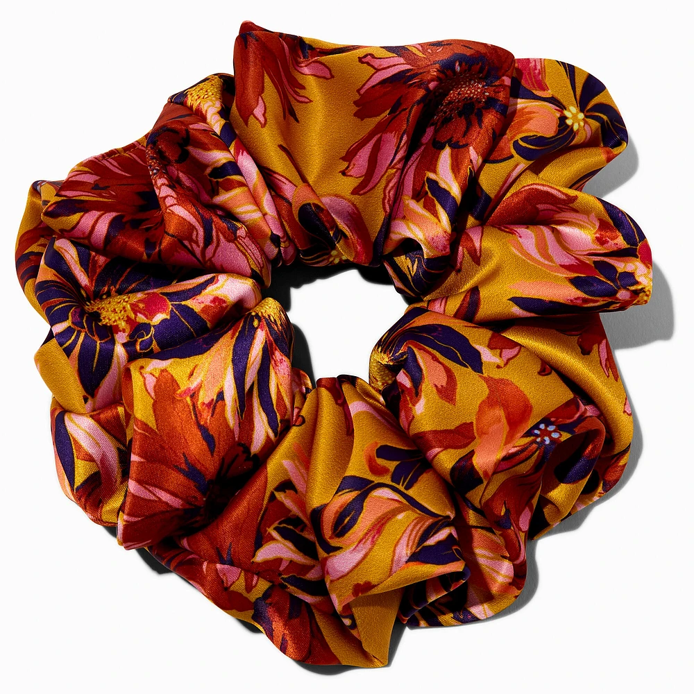 Giant Fall Floral Hair Scrunchie