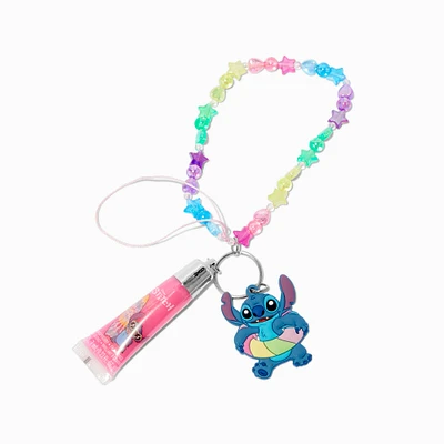 Disney Stitch Claire's Exclusive Keyring Lip Gloss