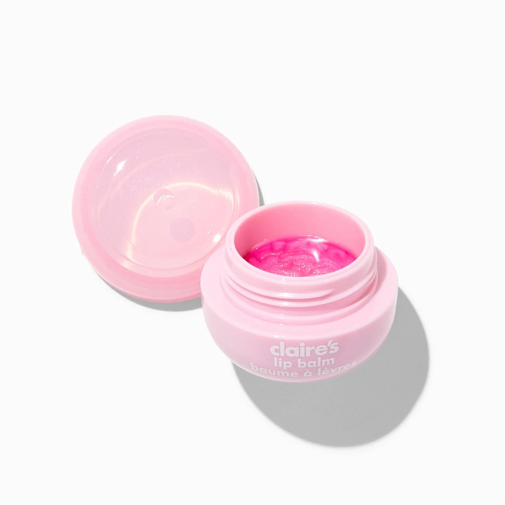 Cotton Candy Cat Carabiner Lip Balm Keychain