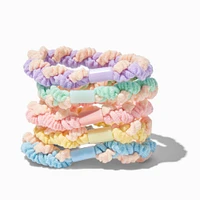 Claire's Club Braided Pastel Hair Ties - 6 Pack