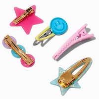 Pastel Icons Snap Hair Clips - 5 Pack