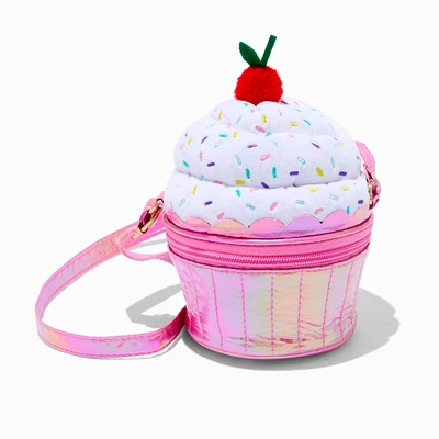 Claire's Club Pink Cupcake Crossbody Bag