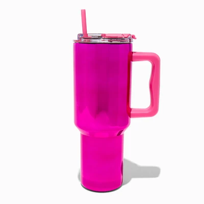 Chrome Stainless Steel Handled Tumbler