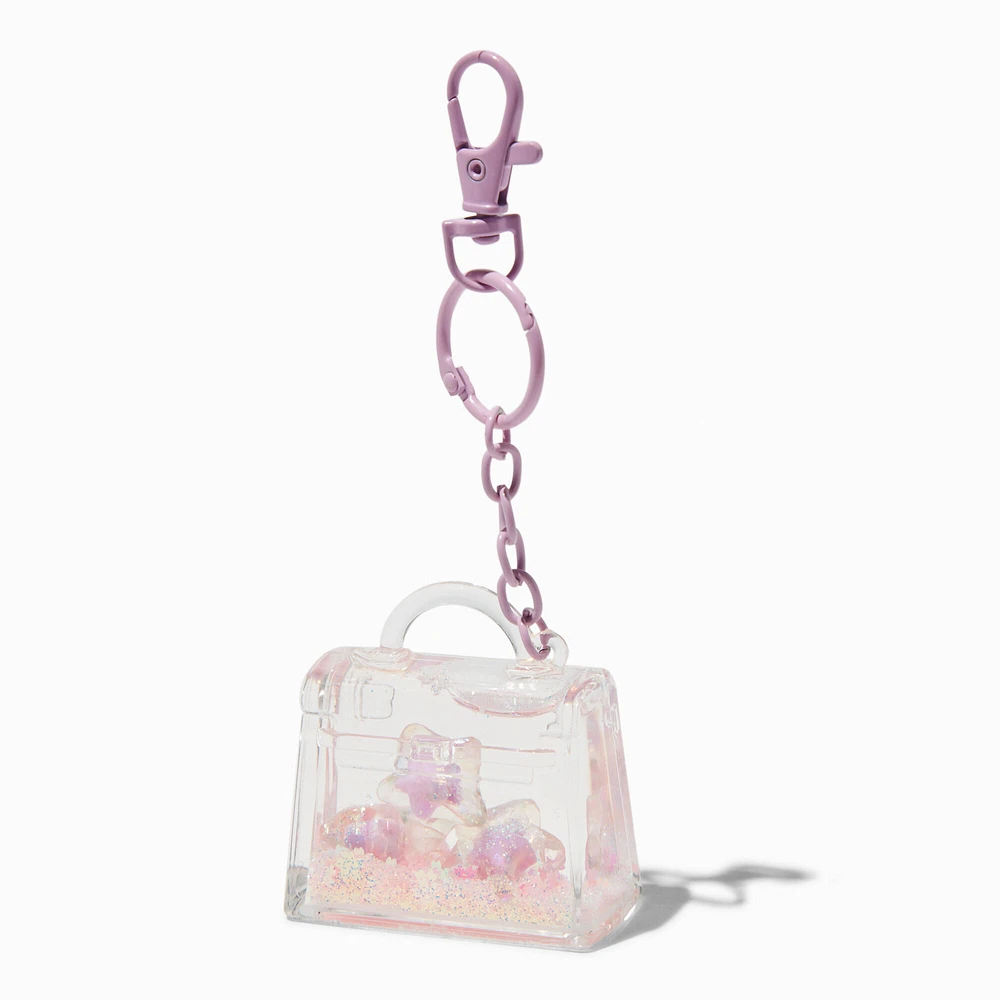 Designer Purse Water-Filled Keychain