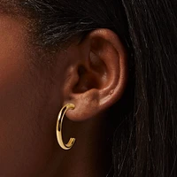 C LUXE by Claire's 18k Yellow Gold Plated 20MM Post Back Hoop Earrings