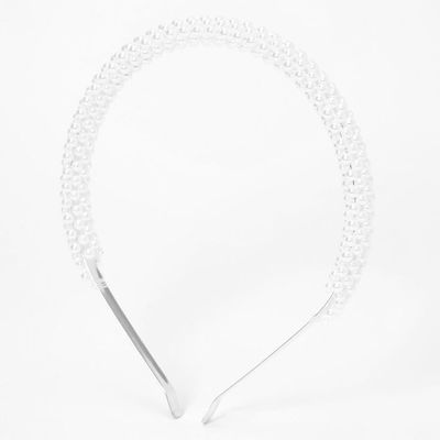 White Layered Pearl Headband