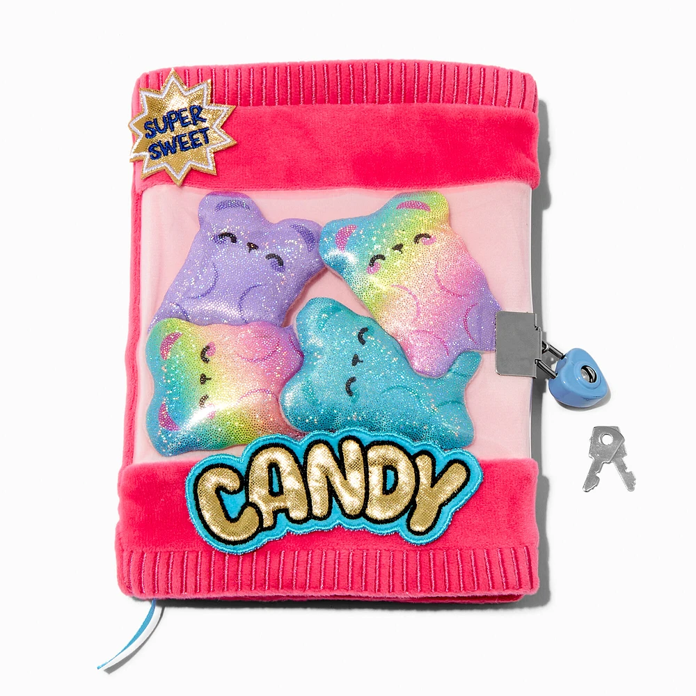 Candy Critter Plush Lock Diary