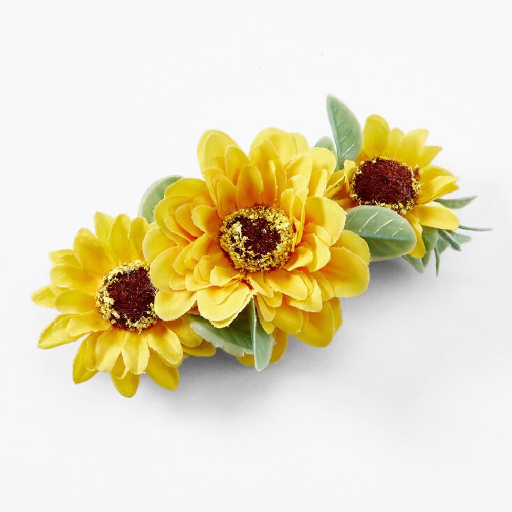 Claire's Sunflower Cluster Hair Barrette