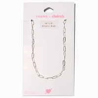 T H E M E x Claire's Silver-tone Paperclip Chain Necklace