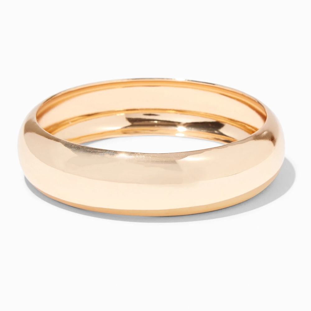 Gold-tone Chunky Bangle Bracelet