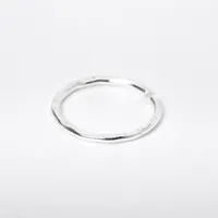 Sterling Silver 20G Hammered Nose Ring