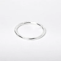 Sterling Silver 20G Hammered Nose Ring