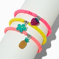 Claire's Club Summer Fruit Fimo Clay Beaded Stretch Bracelet
