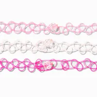 Claire's Club Hot Pink Choker Set - 3 Pack
