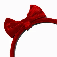 Claire's Club Holiday Velvet Headbands - 3 Pack