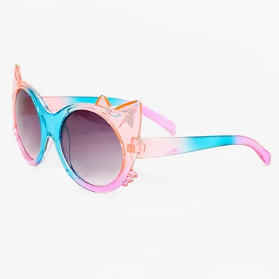 Claire's Club Pink Glitter Cat Sunglasses