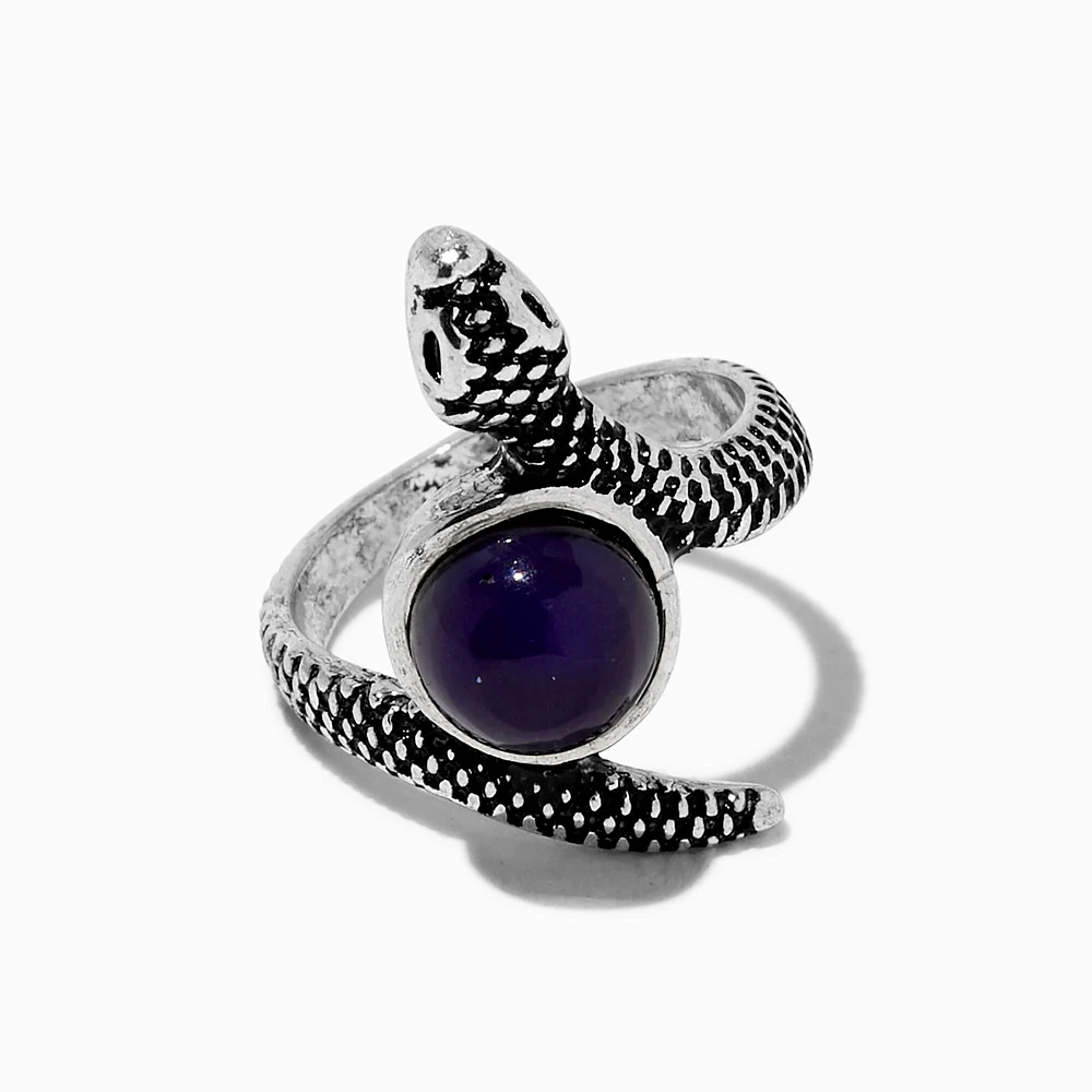 Silver-tone Snake Mood Ring