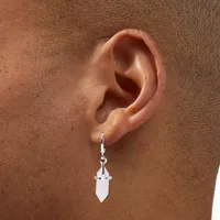 Mystical Gem 10MM Huggie Hoop Drop Earrings