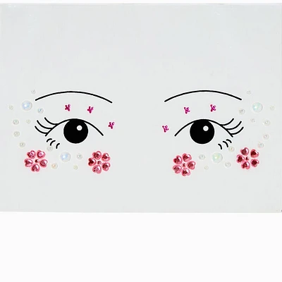 Pink Daisy & Pearl Eye Gems
