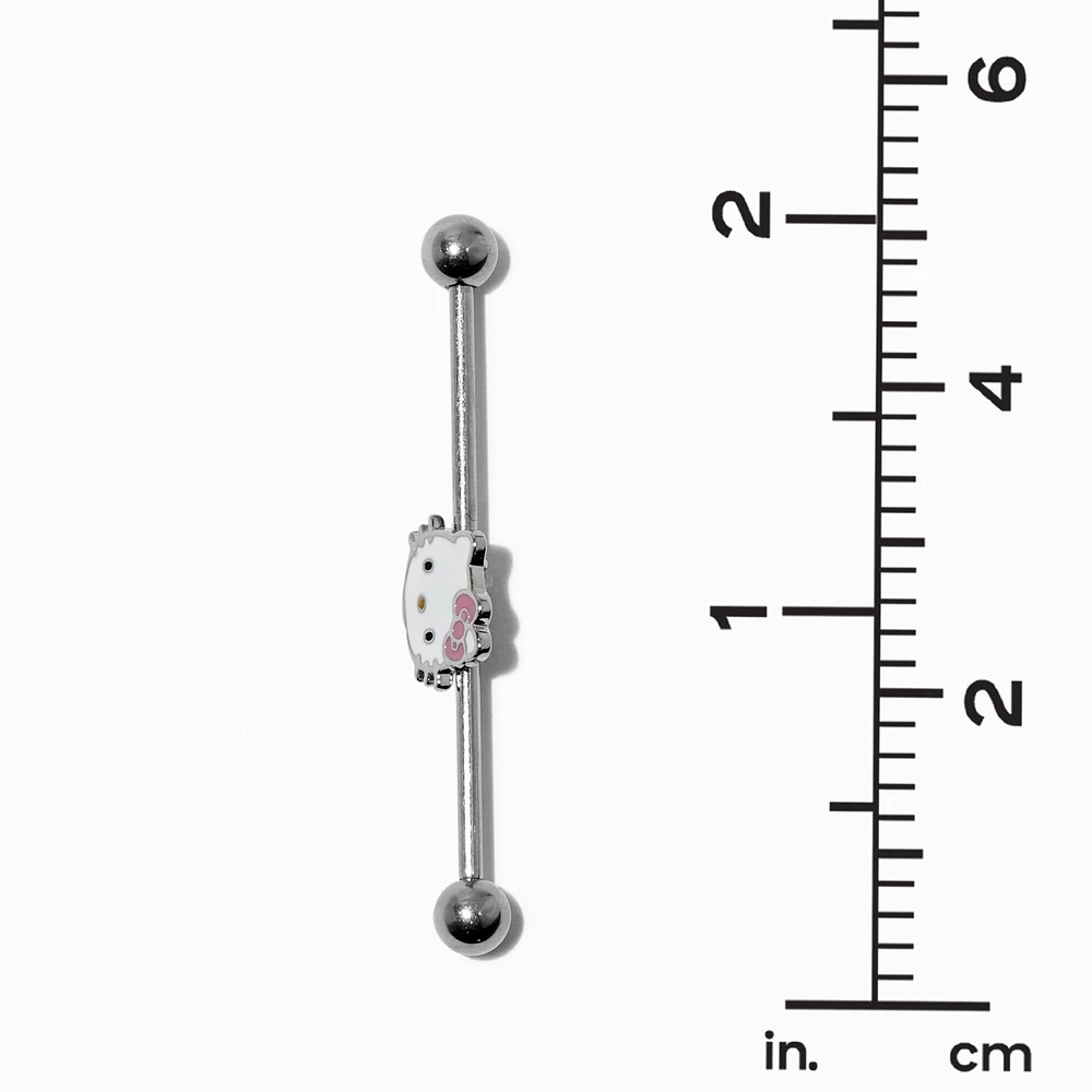 Hello Kitty® Enamel Face 14G Industrial Bar