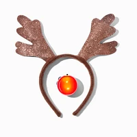 Rudolph the Red-Nosed Reindeer® Antler Headband & Light-Up Nose Set