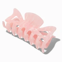 Pink Marble Large Hair Claw