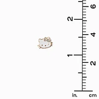Hello Kitty® 50th Anniversary Claire's Exclusive Sterling Silver 1/20 ct. tw. Lab Grown Diamond & Enamel Stud Earrings