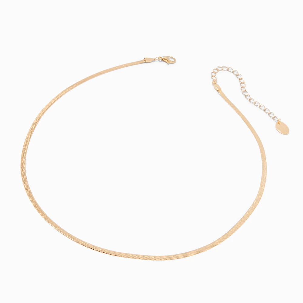 Gold-tone Snake Chain Necklace