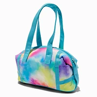 Claire's Club Tie Dye Rainbow Small Duffel Bag