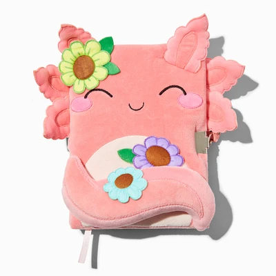 Floral Axolotl Plush Lock Diary