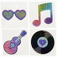 StickerBeans® Claire's Exclusive Music Rhinestone Sticker Set - 4 Pack