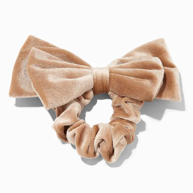 Black Velvet Bow Hair Scrunchie