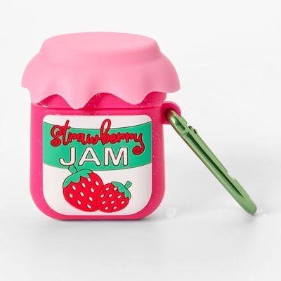 Strawberry Jam Silicone Earbud Case Cover - Compatible with Apple AirPods