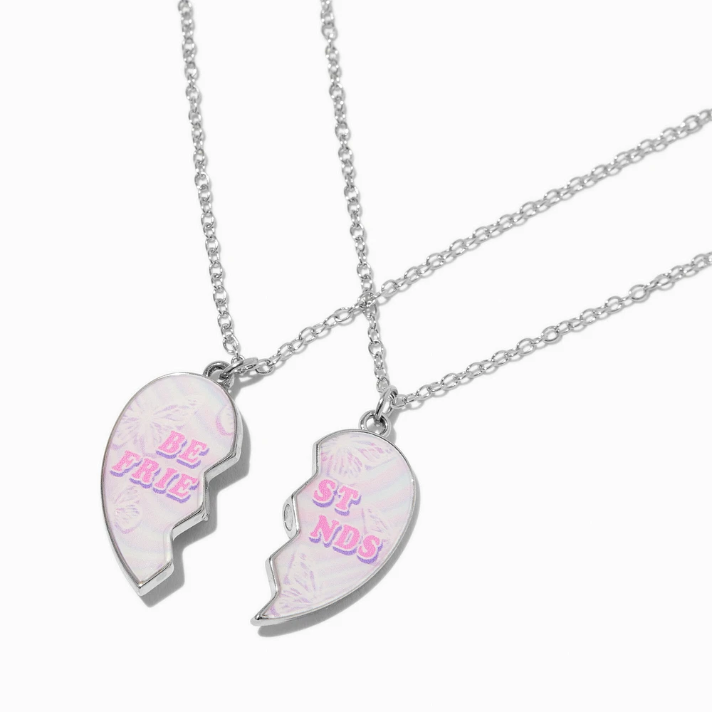 Best Friends Faded Split-Heart Pendant Necklaces - 2 Pack