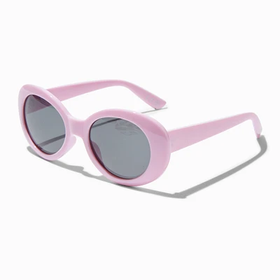 Chunky Blush Pink Mod Sunglasses