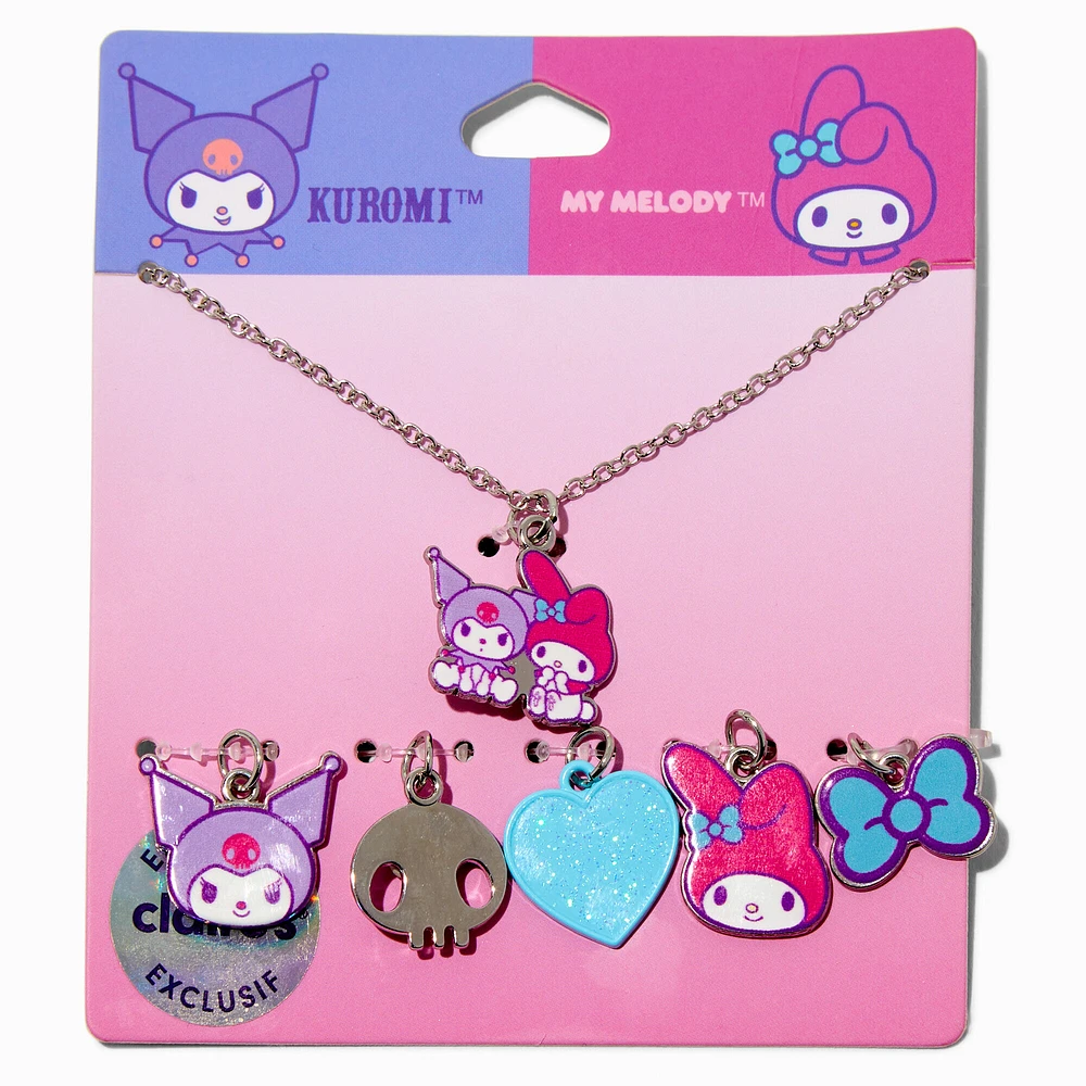 Sanrio® Claire's Exclusive My Melody™ & Kuromi™ Multi Charm Pendant Necklace - 6 Pack