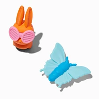 Bunny & Butterfly Erasers - 4 Pack