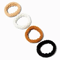 Claire's Club Neutral Honeycomb Hair Ties - 10 Pack