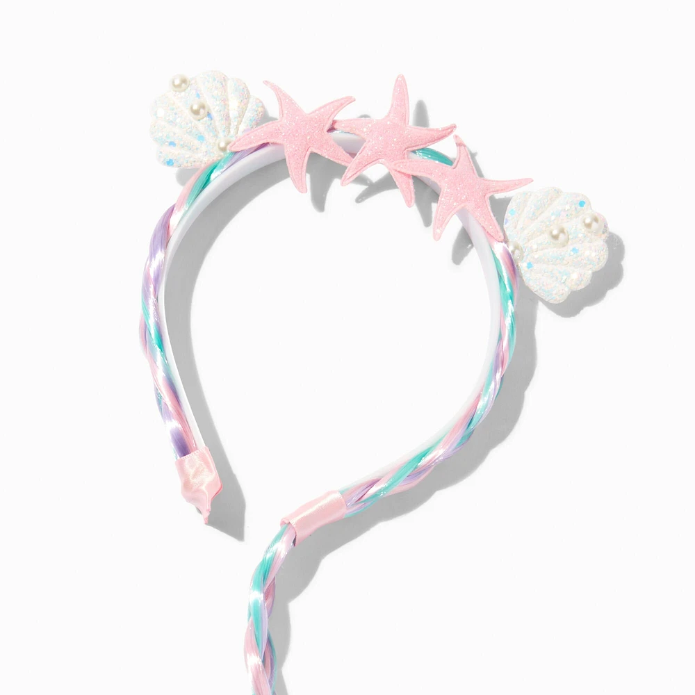 Claire's Club Mermaid Faux Hair Braid Headband