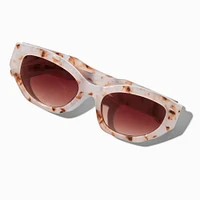 Pink Tortoiseshell Retro Sunglasses