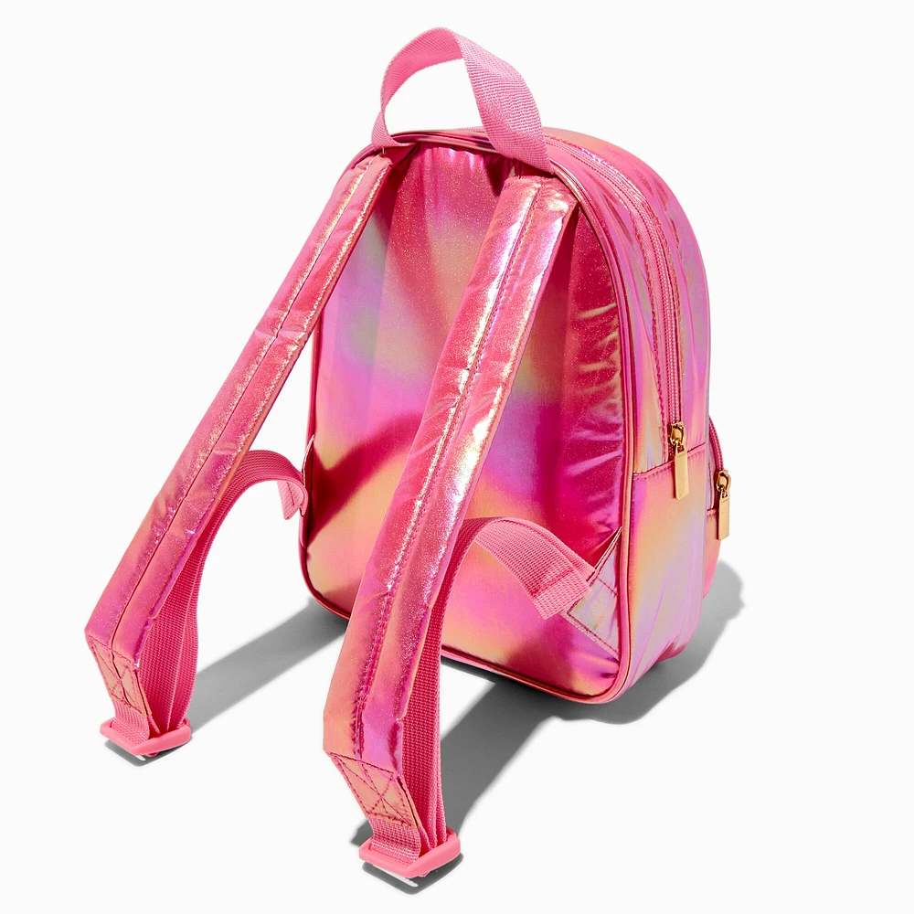 Claire's Club Pink Puffy Heart Dome Backpack