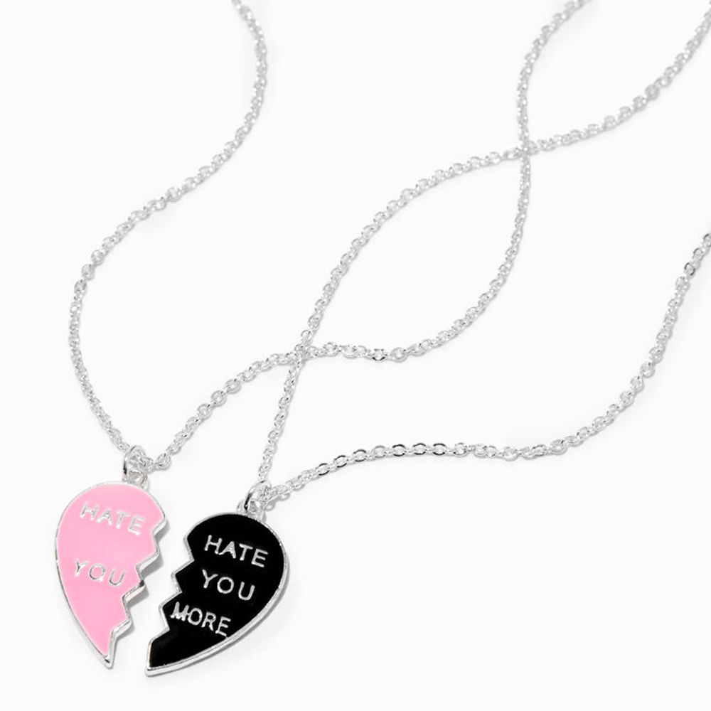 Claire's Best Friends Hate You & Hate You More Heart Pendant 2 Pack | Plaza Las Americas