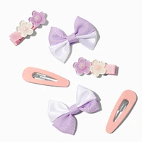 Claire's Club Pink & Purple Mixed Snap Hair Clips - 6 Pack