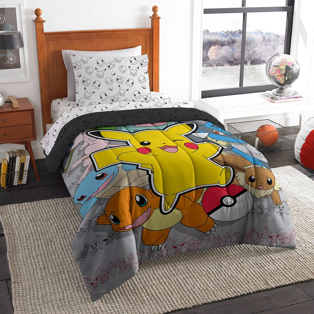 Pokémon™ Battle Squad Twin Bed in Bag Set