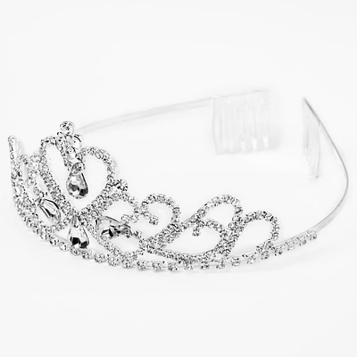 Silver Rhinestone Kate Tiara