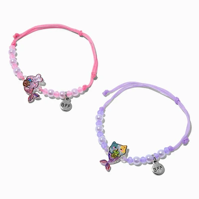 Best Friends Mermaid Adjustable Bracelets - 2 Pack