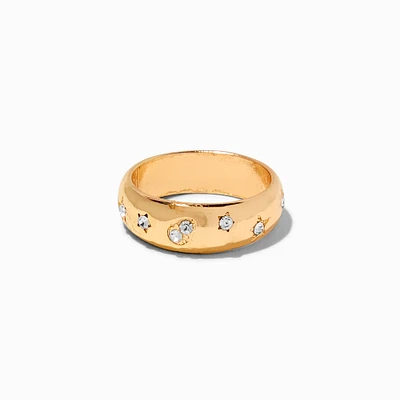 Gold-tone Celestial Band Ring