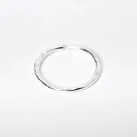 Sterling Silver 20G Hammered Nose Ring